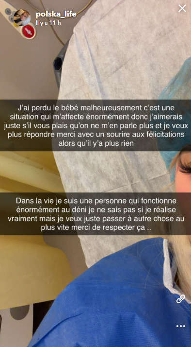 Polska annonce avoir perdu son bébé dans un message bouleversant : "Ca me fait trop mal au cœur…"